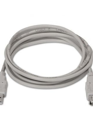 Cable Alargador USB 2.0 Aisens A101 - 0014/ USB Macho - USB Hembra/ Hasta 2.5W/ 60Mbps/ 3m/ Beige - Tiensol