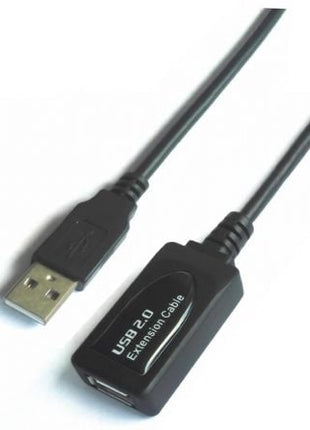 Cable Alargador USB 2.0 Aisens A101 - 0018/ USB Macho - USB Hembra/ Hasta 2.5W/ 60Mbps/ 5m/ Negro - Tiensol