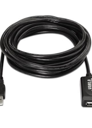 Cable Alargador USB 2.0 Aisens A101 - 0018/ USB Macho - USB Hembra/ Hasta 2.5W/ 60Mbps/ 5m/ Negro - Tiensol