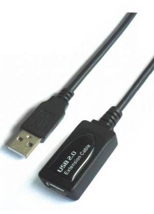 Cable Alargador USB 2.0 Aisens A101 - 0019/ USB Macho - USB Hembra/ Hasta 2.5W/ 60Mbps/ 10m/ Negro - Tiensol