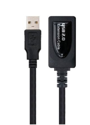 Cable Alargador USB 2.0 Nanocable 10.01.0211/ USB Macho - USB Hembra/ 5m/ Negro - Tiensol