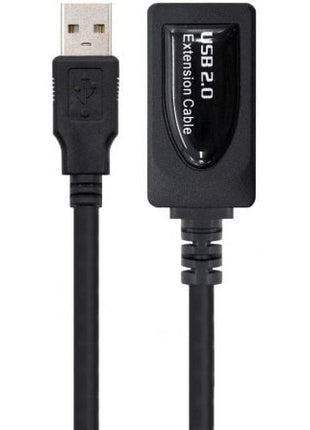 Cable Alargador USB 2.0 Nanocable 10.01.0213/ USB Macho - USB Hembra/ 15m/ Negro - Tiensol