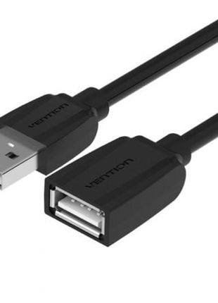 Cable Alargador USB 2.0 Vention VAS - A44 - B100/ USB Macho - USB Hembra/ 1m/ Negro - Tiensol