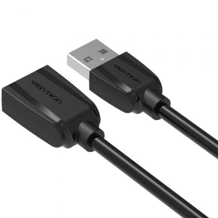 Cable Alargador USB 2.0 Vention VAS - A44 - B150/ USB Macho - USB Hembra/ 1.5m/ Negro - Tiensol