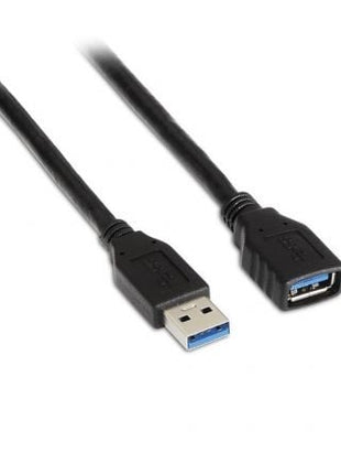 Cable Alargador USB 3.0 Aisens A105 - 0041/ USB Macho - USB Hembra/ Hasta 9W/ 625Mbps/ 1m/ Negro - Tiensol