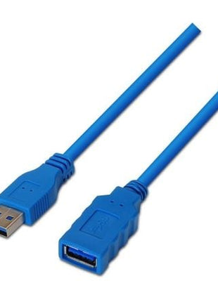 Cable Alargador USB 3.0 Aisens A105 - 0046/ USB Macho - USB Hembra/ Hasta 9W/ 625Mbps/ 2m/ Azul - Tiensol