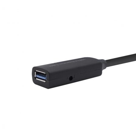 Cable Alargador USB 3.0 con Amplificador Aisens A105 - 0407/ USB Macho - USB Hembra/ Hasta 9W/ 625Mbps/ 5m/ Negro - Tiensol