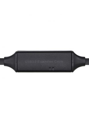 Cable Alargador USB 3.0 con Amplificador Aisens A105 - 0408/ USB Macho - USB Hembra/ Hasta 9W/ 625Mbps/ 10m/ Negro - Tiensol