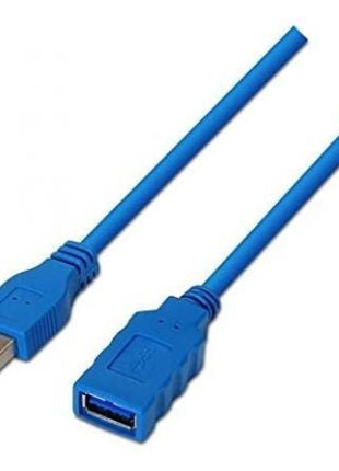 Cable Alargador USB 3.0 Nanocable 10.01.0901/ USB Macho - USB Hembra/ 1m/ Azul - Tiensol