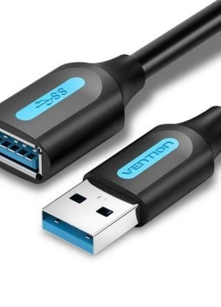 Cable Alargador USB 3.0 Vention CBHBD/ USB Macho - USB Hembra/ 5Gbps/ 50cm/ Negro - Tiensol