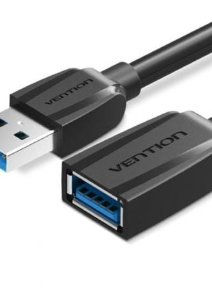 Cable Alargador USB 3.0 Vention VAS - A45 - B050/ USB Macho - USB Hembra/ 5Gbps/ 50cm/ Negro - Tiensol