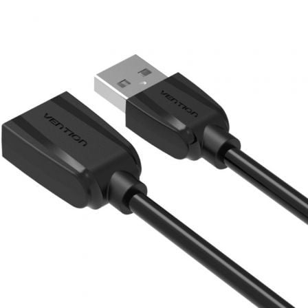 Cable Alargador USB 3.0 Vention VAS - A45 - B150/ USB Macho - USB Hembra/ 5Gbps/ 1.5m/ Negro - Tiensol