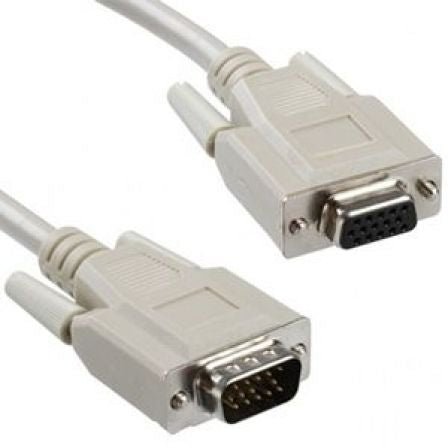 Cable Alargador VGA Nanocable 10.15.0202/ D - SUB Macho - HD SUB Hembra/ 1.8m/ Beige - Tiensol