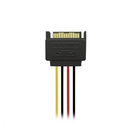 Cable Alimentación Aisens A131 - 0353/ SATA Macho - 2x SATA Hembra/ Hasta 54W/ 20cm/ Negro - Tiensol