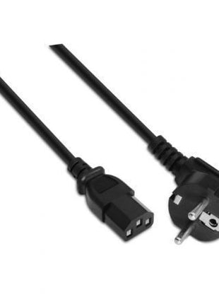 Cable Alimentación Aisens A132 - 0168/ CEE(7 - 7) Macho - C13 Hembra/ Hasta 1500W/ 3m/ Negro - Tiensol