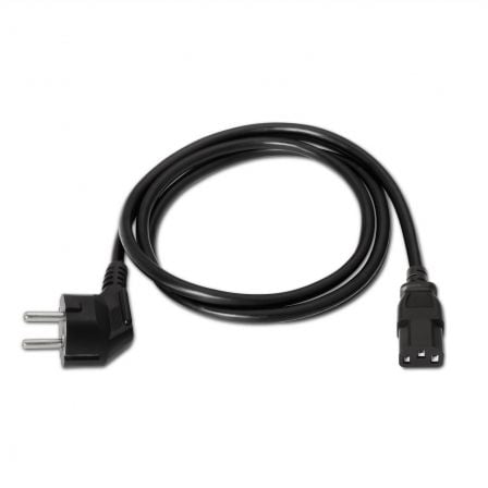 Cable Alimentación Aisens A132 - 0168/ CEE(7 - 7) Macho - C13 Hembra/ Hasta 1500W/ 3m/ Negro - Tiensol