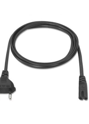 Cable Alimentación Forma 8 Aisens A132 - 0173/ CEE7/16 Macho - C7 Hembra/ Hasta 1500W/ 1.5m/ Negro - Tiensol