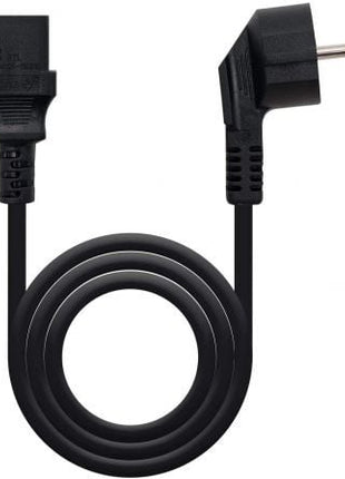 Cable Alimentación Nanocable 10.22.0103/ Schuko Macho - C13 Hembra/ 3m/ Negro - Tiensol