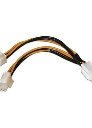 Cable Alimentación para Microprocesador Aisens A131 - 0166/ Molex 4+4 PIN Macho - Molex 4 PIN Hembra/ Hasta 54W/ 15cm - Tiensol