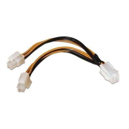 Cable Alimentación para Microprocesador Aisens A131 - 0166/ Molex 4+4 PIN Macho - Molex 4 PIN Hembra/ Hasta 54W/ 15cm - Tiensol