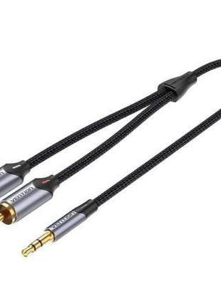 Cable Audio Vention BCNBG/ 2x RCA Macho - Jack 3.5 Macho/ 1.5m/ Gris - Tiensol