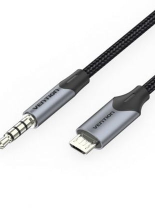 Cable Audio Vention BDGBG/ MicroUSB Macho - Jack 3.5 Macho/ 1.5m/ Negro - Tiensol