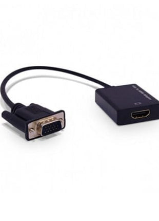 Cable Conversor 3GO C132 HDMI Hembra - VGA Macho/ 28.5cm/ Negro - Tiensol