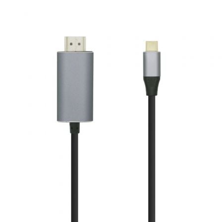 Cable Conversor Aisens A109 - 0392/ USB Tipo - C Macho - HDMI Macho/ Hasta 27W/ 1250Mbps/ 80cm/ Negro - Tiensol