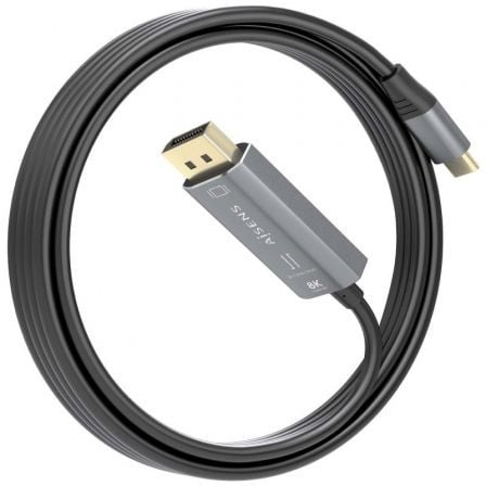 Cable Conversor Aisens A109 - 0880/ USB Tipo - C Macho - DisplayPort Macho/ 1.8m/ Negro - Tiensol