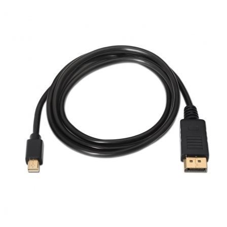 Cable Conversor Aisens A124 - 0132/ DisplayPort Macho - Mini DisplayPort Macho/ Hasta 5W/ 2300Mbps/ 3m/ Negro - Tiensol