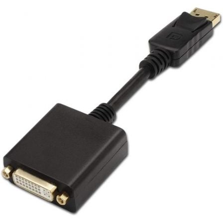 Cable Conversor Aisens A125 - 0133/ DisplayPort Macho - DVI Hembra/ 15cm/ Negro - Tiensol