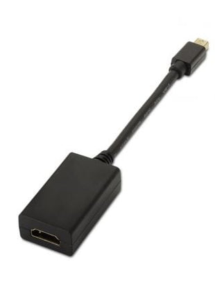 Cable Conversor Aisens A125 - 0137/ Mini DisplayPort Macho - HDMI Hembra/ 15cm/ Negro - Tiensol