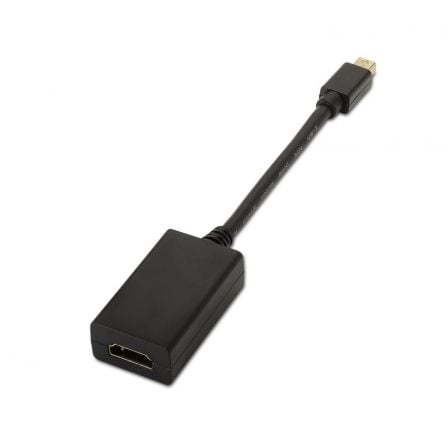 Cable Conversor Aisens A125 - 0137/ Mini DisplayPort Macho - HDMI Hembra/ 15cm/ Negro - Tiensol