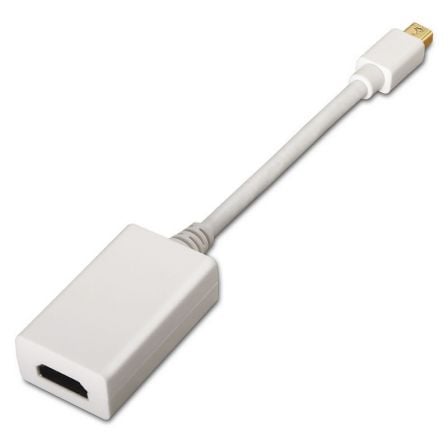 Cable Conversor Aisens A125 - 0138/ Mini DisplayPort Macho - HDMI Hembra/ 15cm/ Blanco - Tiensol