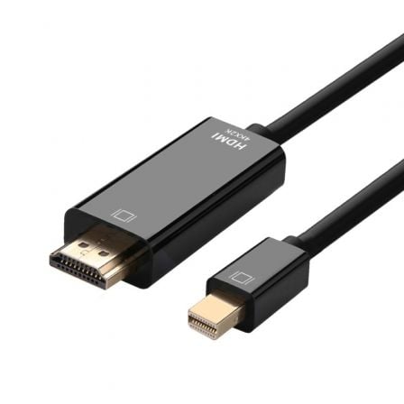 Cable Conversor Aisens A125 - 0458/ Mini DisplayPort Macho - HDMI Macho/ Hasta 5W/ 2300Mbps/ 3m/ Negro - Tiensol