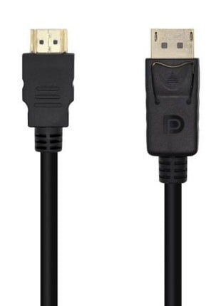 Cable Conversor Aisens A125 - 0459/ DisplayPort Macho - HDMI Macho/ Hasta 5W/ 2300Mbps /1m/ Negro - Tiensol