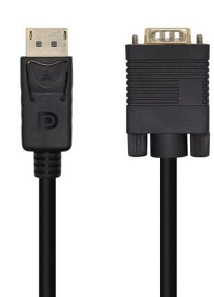 Cable Conversor Aisens A125 - 0462/ DisplayPort Macho - VGA Macho/ Hasta 5W/ 2300Mbps/ 3m/ Negro - Tiensol