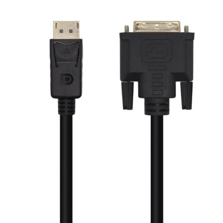 Cable Conversor Aisens A125 - 0463/ DisplayPort Macho - DVI Macho/ Hasta 5W/ 2300Mbps/ 3m/ Negro - Tiensol