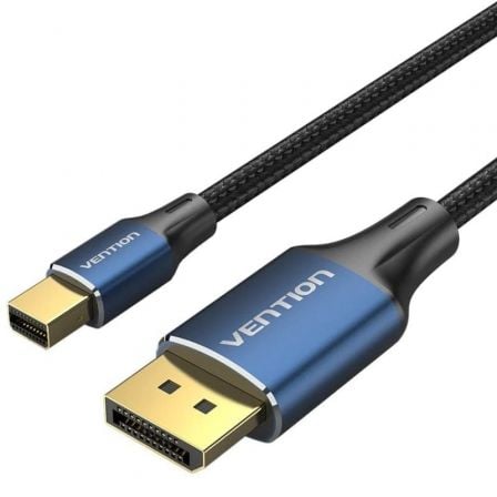 Cable Conversor DisplayPort 1.4 8K Vention HCFLH/ DisplayPort Macho - Mini DisplayPort Macho/ 2m/ Negro y Azul - Tiensol