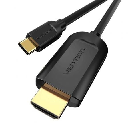 Cable Conversor HDMI 1.4 4K Vention CGUBG/ USB Tipo - C Macho - HDMI Macho/ 1.5m/ Negro - Tiensol