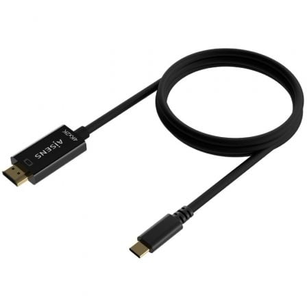 Cable Conversor HDMI 4K Aisens A109 - 0623/ USB Tipo - C Macho - HDMI Macho/ Hasta 27W/ 1250Mbps/ 80cm/ Negro - Tiensol