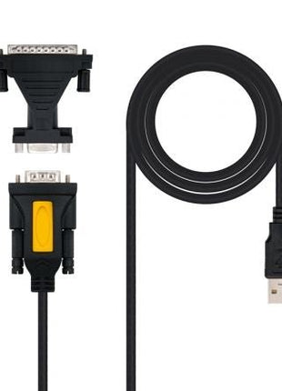 Cable Conversor impresora Nanocable 10.03.0002/ USB Macho - DB9 Macho/ DB25 Macho - Tiensol