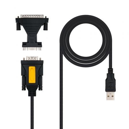 Cable Conversor impresora Nanocable 10.03.0002/ USB Macho - DB9 Macho/ DB25 Macho - Tiensol