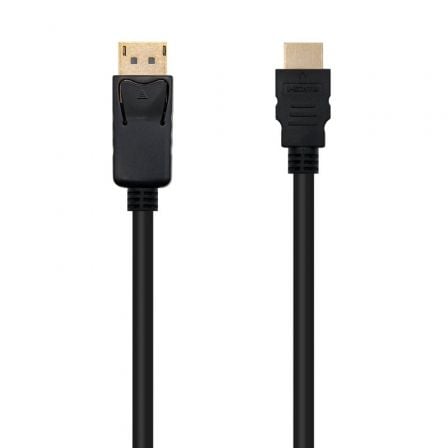 Cable Conversor Nanocable 10.15.4300/ Displayport Macho - HDMI Macho/ 50cm/ Negro - Tiensol