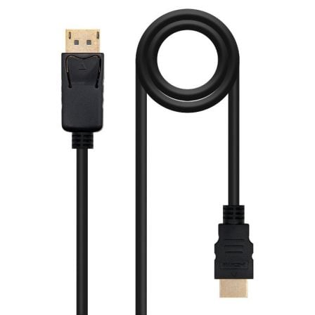 Cable Conversor Nanocable 10.15.4303/ DisplayPort Macho - HDMI Macho/ 3m/ Negro - Tiensol