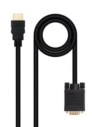 Cable Conversor Nanocable 10.15.4348/ HDMI Macho - VGA Macho/ 1.8m/ Negro - Tiensol