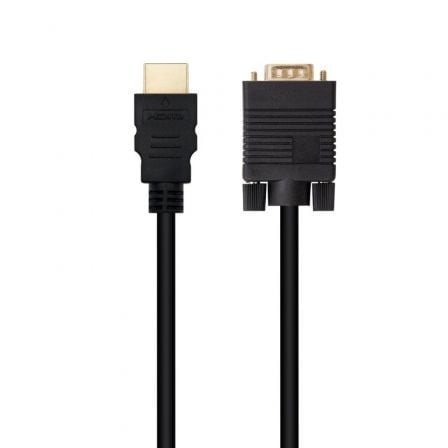 Cable Conversor Nanocable 10.15.4348/ HDMI Macho - VGA Macho/ 1.8m/ Negro - Tiensol