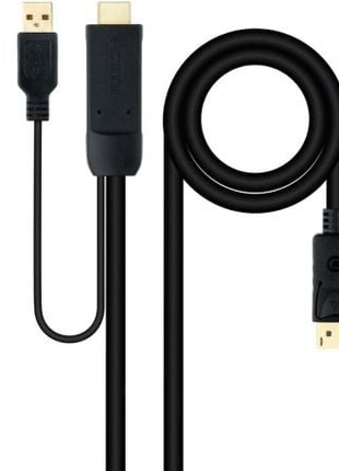 Cable Conversor Nanocable 10.15.4352/ HDMI Macho - DisplayPort Macho/ 1.8m/ Negro - Tiensol