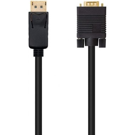 Cable Conversor Nanocable 10.15.4402/ DisplayPort Macho - VGA Macho/ 2m/ Negro - Tiensol