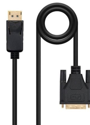 Cable Conversor Nanocable 10.15.4502/ DisplayPort Macho - DVI Macho/ 2m/ Negro - Tiensol